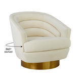 Canyon Velvet Swivel Chair