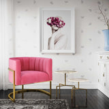 Magnolia Performance Velvet Accent Chair - Gold Base