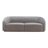 Yara 90.6" Pleated Performance Velvet Sofa by Inspire Me! Home Decor