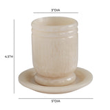 Channeled Swirl Resin Kiddush Cup