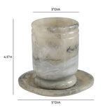 Channeled Swirl Resin Kiddush Cup