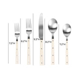 Soline Stainless Steel Flatware - Set of 5 Pieces - Service for 1