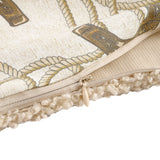Pierre Equestrian Cotton Sateen Teddy-Backed Pillow, 2 MOQ