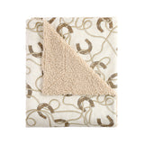 Pierre Equestrian Cotton Sateen Teddy-Backed Throw, 2 MOQ