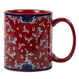 Patchwork Bandana Botanicals Mug, Set of 4