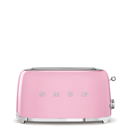 4-Slice Toaster (Long Slots) - Retro-Style Pink