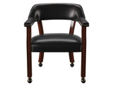 Tournament Game Table and Chairs, 6-Piece, Black (Table & 4 Side Chairs)