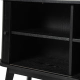 David 59" Modern Hidden Space Sliding Door TV Stand