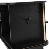 David 59" Modern Hidden Space Sliding Door TV Stand