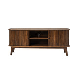 David 59" Modern Hidden Space Sliding Door TV Stand