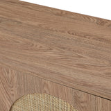 Posey 56″ Wood & Rattan Sideboard – Modern Coastal Storage Cabinet