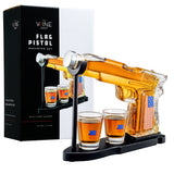 Gifts for Men Dad, Father Whiskey Decanter Set - 8 Oz with Two 2 Oz Glasses