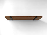 Thick Mahogany Board only (for Cascade Iron J Brackets) | Brackets fulfilled by Cascade Iron