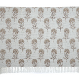 Thistle Floral Cotton Gauze Throw