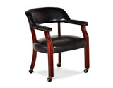 Tournament Game Table and Chairs, 6-Piece, Black (Table & 4 Side Chairs)