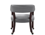 Tournament Game Table and Chairs, 6-Piece, Gray (Table & 4 Chairs)