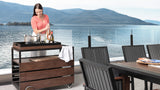 Transformer Outdoor Bar Cart - Panel Storage