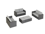 Transformer Patio Conversation Set - Modular 9 Piece to 15