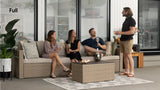 Transformer Patio Conversation Set - Modular 3 Piece to 5
