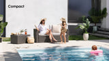 Transformer Patio Conversation Set - Modular 3 Piece to 5