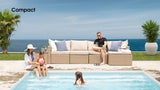 Transformer Patio Conversation Set - Modular 6 Piece to 10