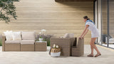Transformer Patio Conversation Set - Modular 6 Piece to 10