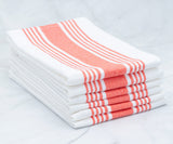Striped Napkins - Cloth Napkins Set of 6