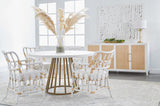 Turino 54" Round Dining Table Concrete Top