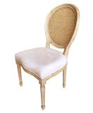 Louis Oval Back Side Chair (NWW)