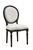 Louis Oval Back Side Chair (Black)