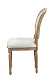 Louis Oval Back Side Chair (NWW)