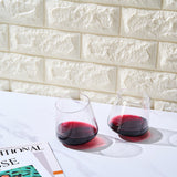 Rolling Un-Spillable Stemless Spinning Aerating Wine Glasses | Set of 2 | 13.5OZ