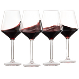 European Style Unbreakable Stemmed Crystal Wine Glasses, | Set of 4