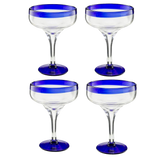 Mexican Hand Blown Glass – Set of 4 Large 16oz