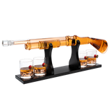 Shotgun Whiskey Decanter Set - 800 ml & 4 12oz Bullet Glasses
