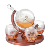 Helicopter Whiskey Decanter Gift Set
