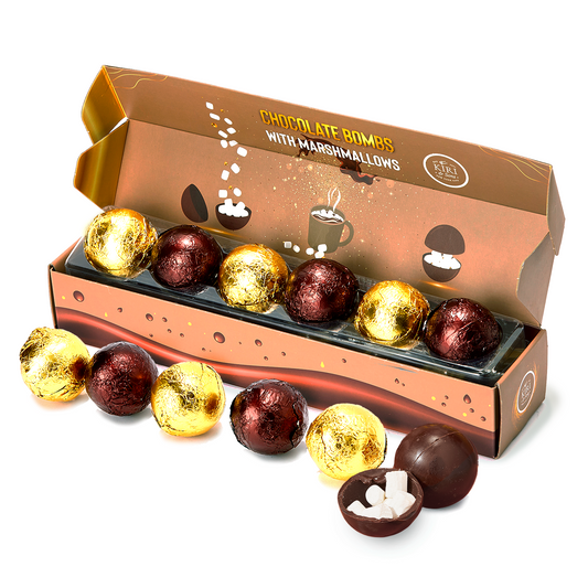 Hot Chocolate Bombs - Set of 6 - 2 Flavors