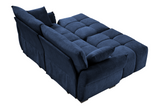 CHARLOTTE 78" 2-Seater Sofa with 2 Ottomans