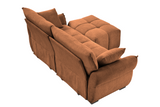 CHARLOTTE 78" 2-Seater Sofa with 1 Ottoman