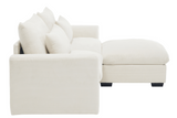 PERTH 86" Loveseat with 1 Ottoman
