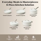 Mobi 8-Piece Ceramic Cookware Set | Cannoli Cream