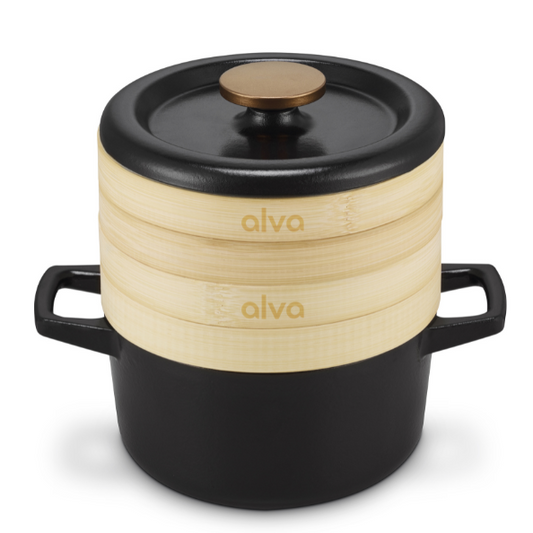 Nori Cast Iron Cocotte with Steamer