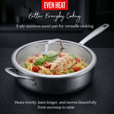 Sauté Pan with Lid — 4-Qt.