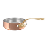 Mauviel M'Tradition Polished Copper & Tin Inside Saute Pan With Brass Handle
