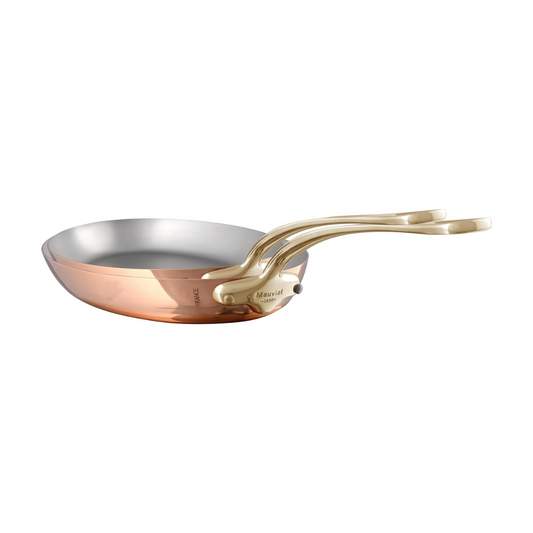 Mauviel M'Heritage M'150 B 2-Piece Copper Oval Pan Set With Brass Handles