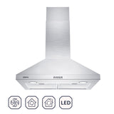 CIARRA 30 Inch Wall Mount Chimney Range Hood CAS75206P-OW