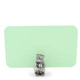 Pewter Squirrel Place Card Holder