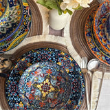 Simi 24 Piece Dinnerware Set with Double-Sided Bowls