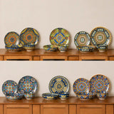 Simi 24 Piece Dinnerware Set with Double-Sided Bowls