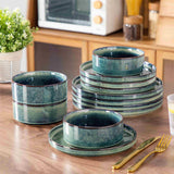 Starry Straight-Edge 12 Piece Dinnerware Set